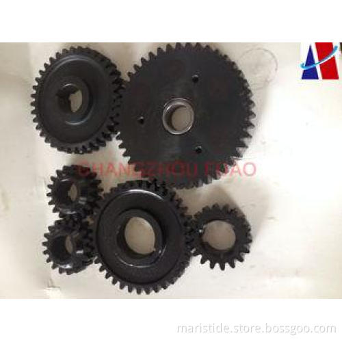 Diesel engine parts starting gear Black after nitriding tre